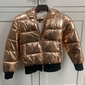 Tahari Girls Rose Gold Puffer